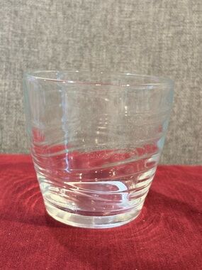 Never Use Vintage Libbey Glassware 10 oz Clear Spiral Swirl Pattern